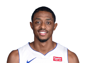 Picture of the 6 ft 2 in (1.88 m) tall American point guard of Detroit Pistons